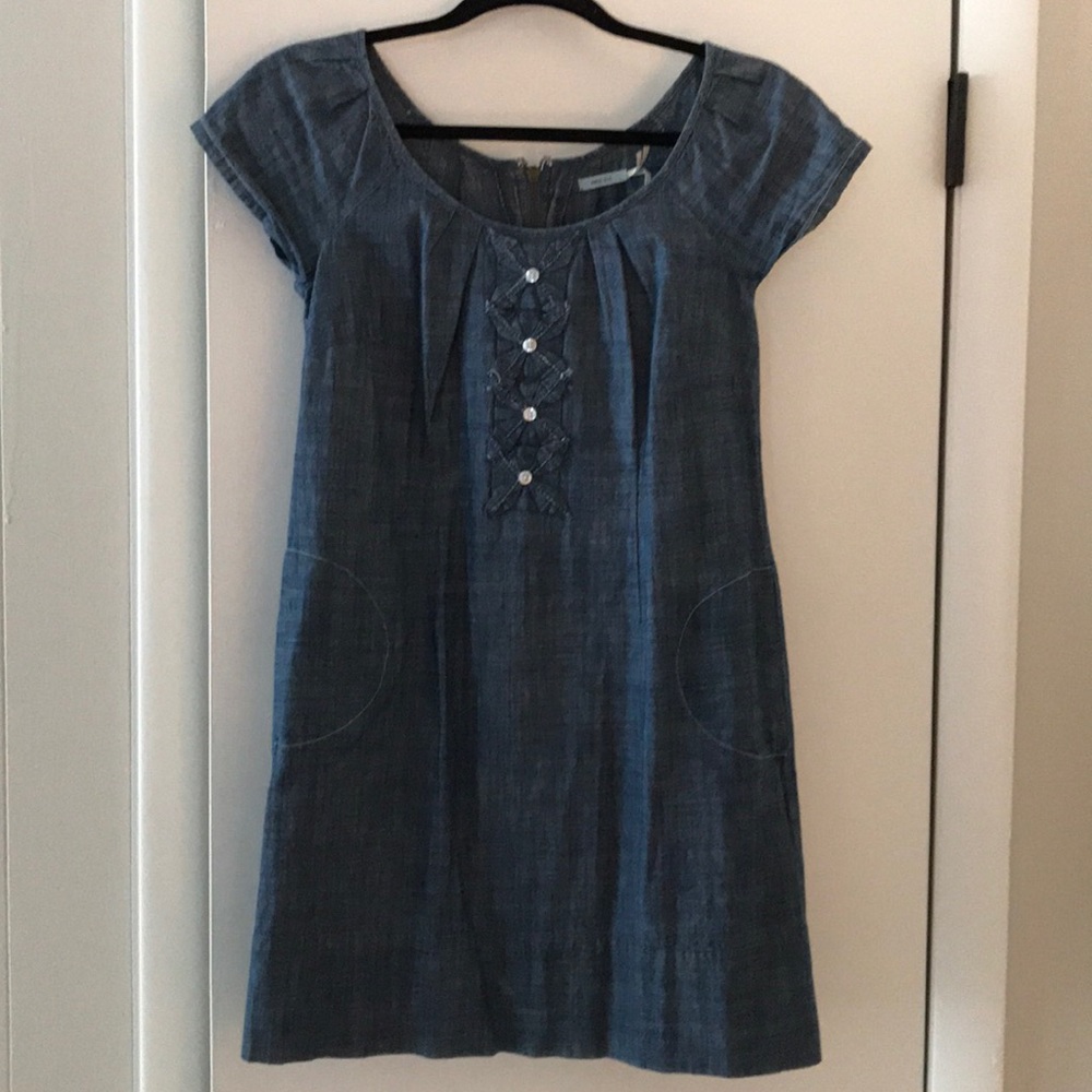 Linen mini dress